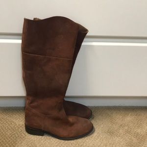 Reins Rust suede size 8 knee high boots